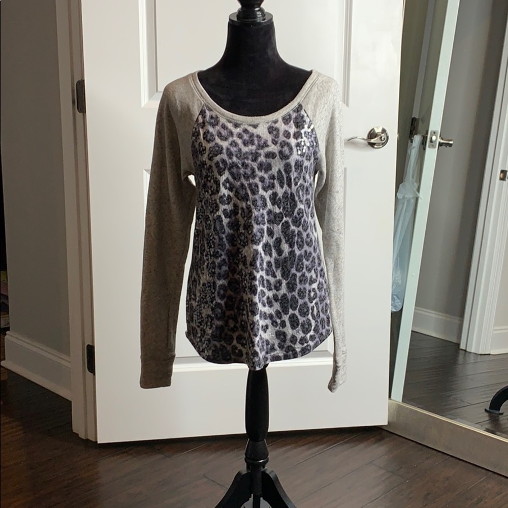 Express leopard sweater
